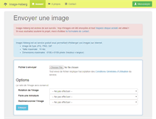 Tablet Screenshot of image-heberg.fr